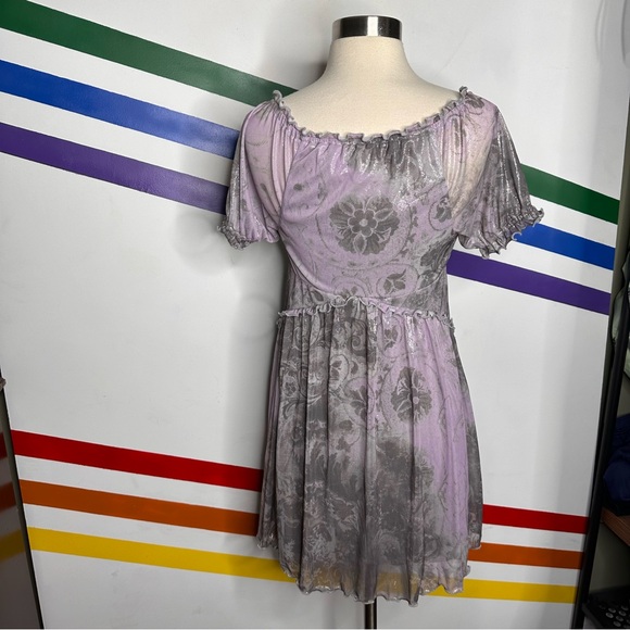 NEW Urban Outfitters sparkly babydoll dress size small - Picture 5 of 5